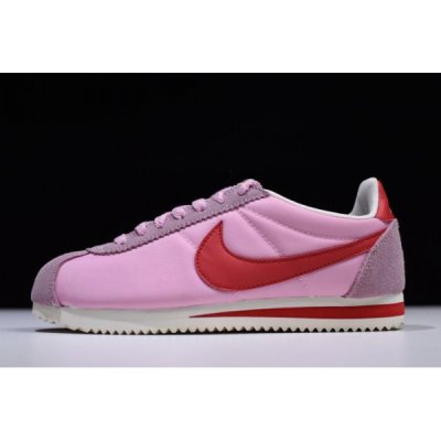 Nike Bayan Classic Cortez Nylon Premium Pembe / Pembe / Kırmızı Lifestyle Ayakkabı Türkiye - DRL4NU7